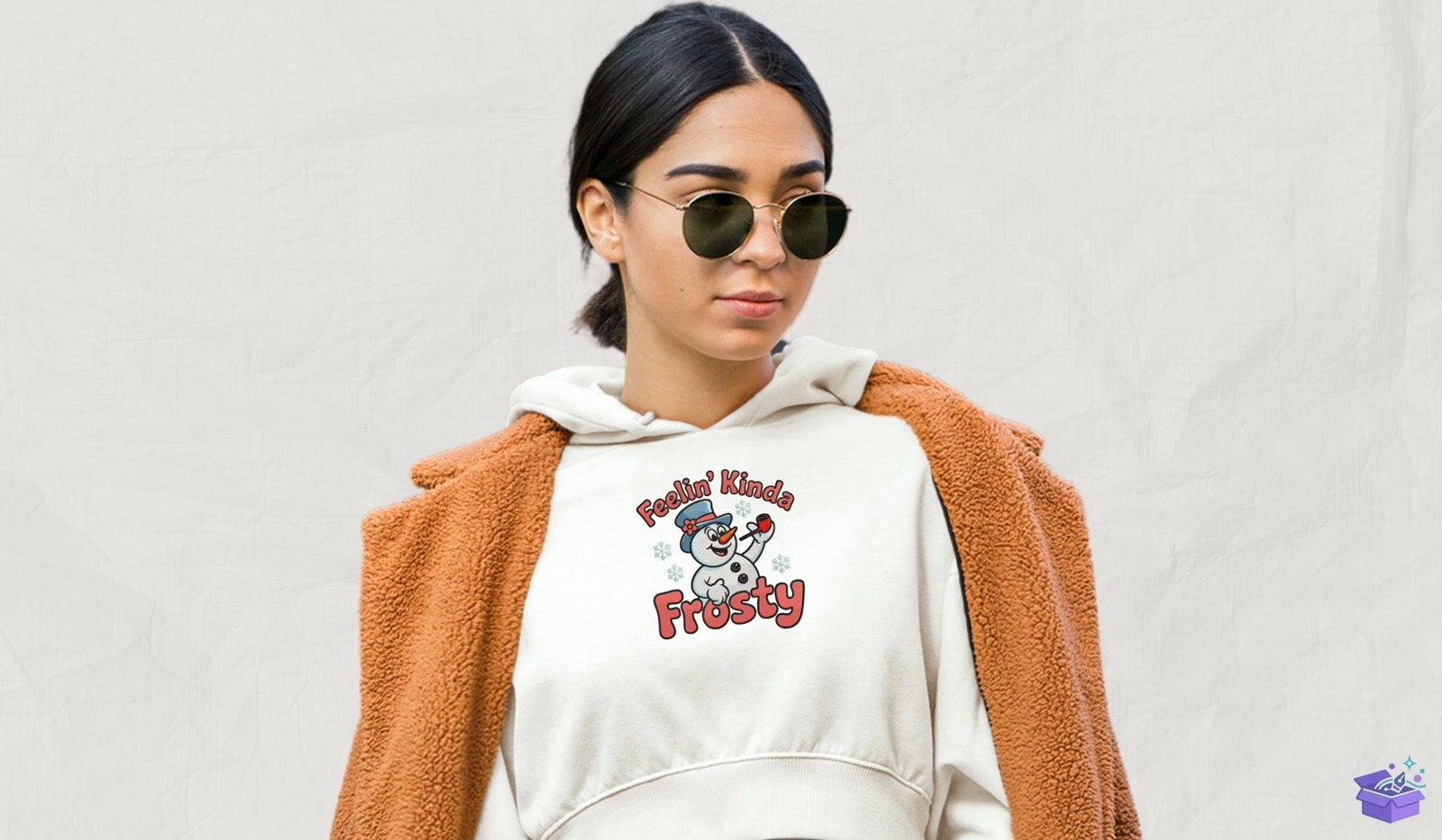 Frosty Snowman - Makine Nakış Deseni (SVG, DXF, EPS, PNG) - detaylı önizleme 2