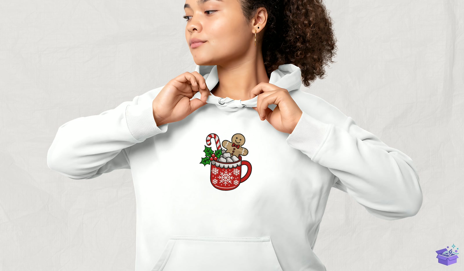 Yılbaşı Cocoa Mug - Makine Nakış Deseni (SVG, DXF, EPS, PNG) - detaylı önizleme 4