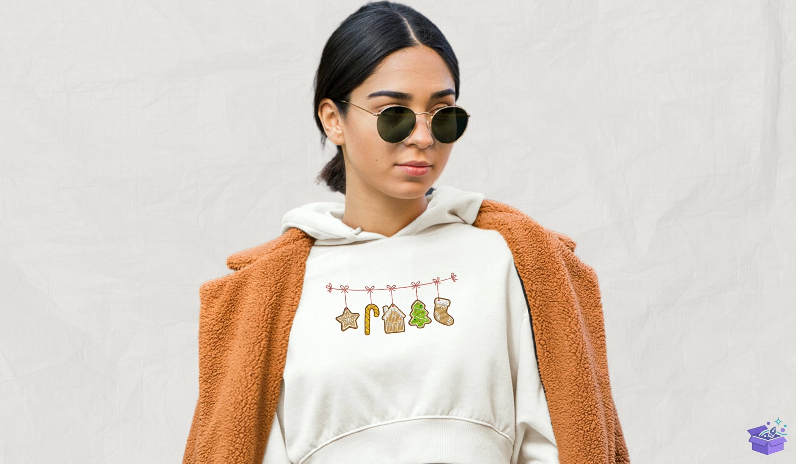 Gingerbread Süs - Makine Nakış Deseni (SVG, DXF, EPS, PNG) - detaylı önizleme 2