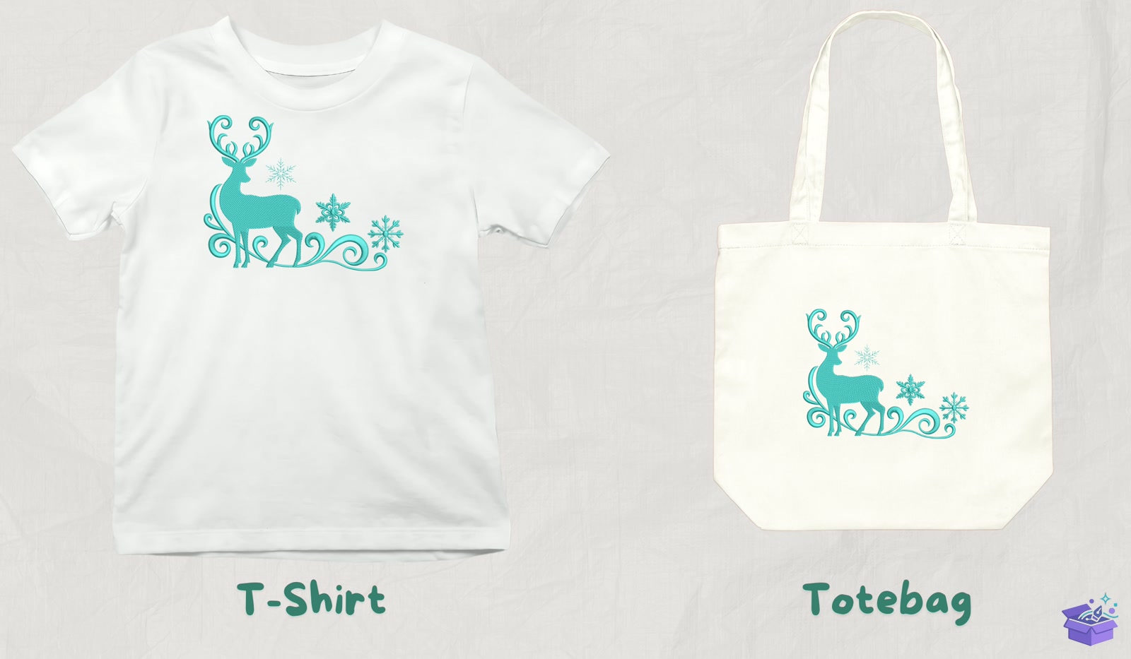 Geyik Silhouette - Makine Nakış Deseni (SVG, DXF, EPS, PNG) - detaylı önizleme 3