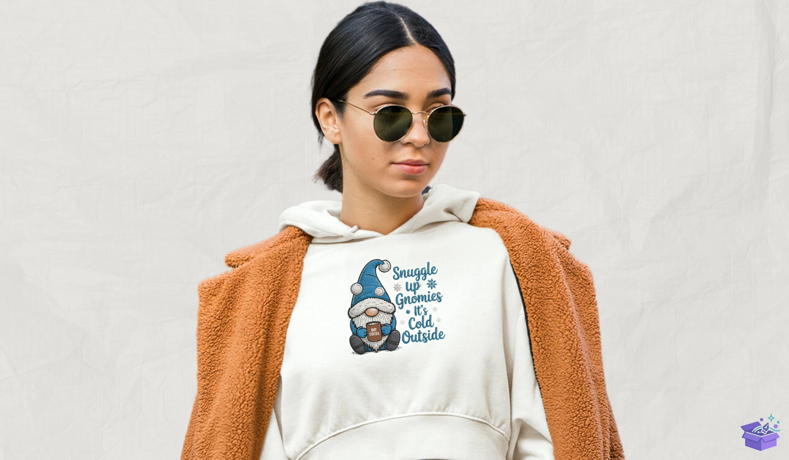 Gnomies Quote - Makine Nakış Deseni (SVG, DXF, EPS, PNG) - detaylı önizleme 2