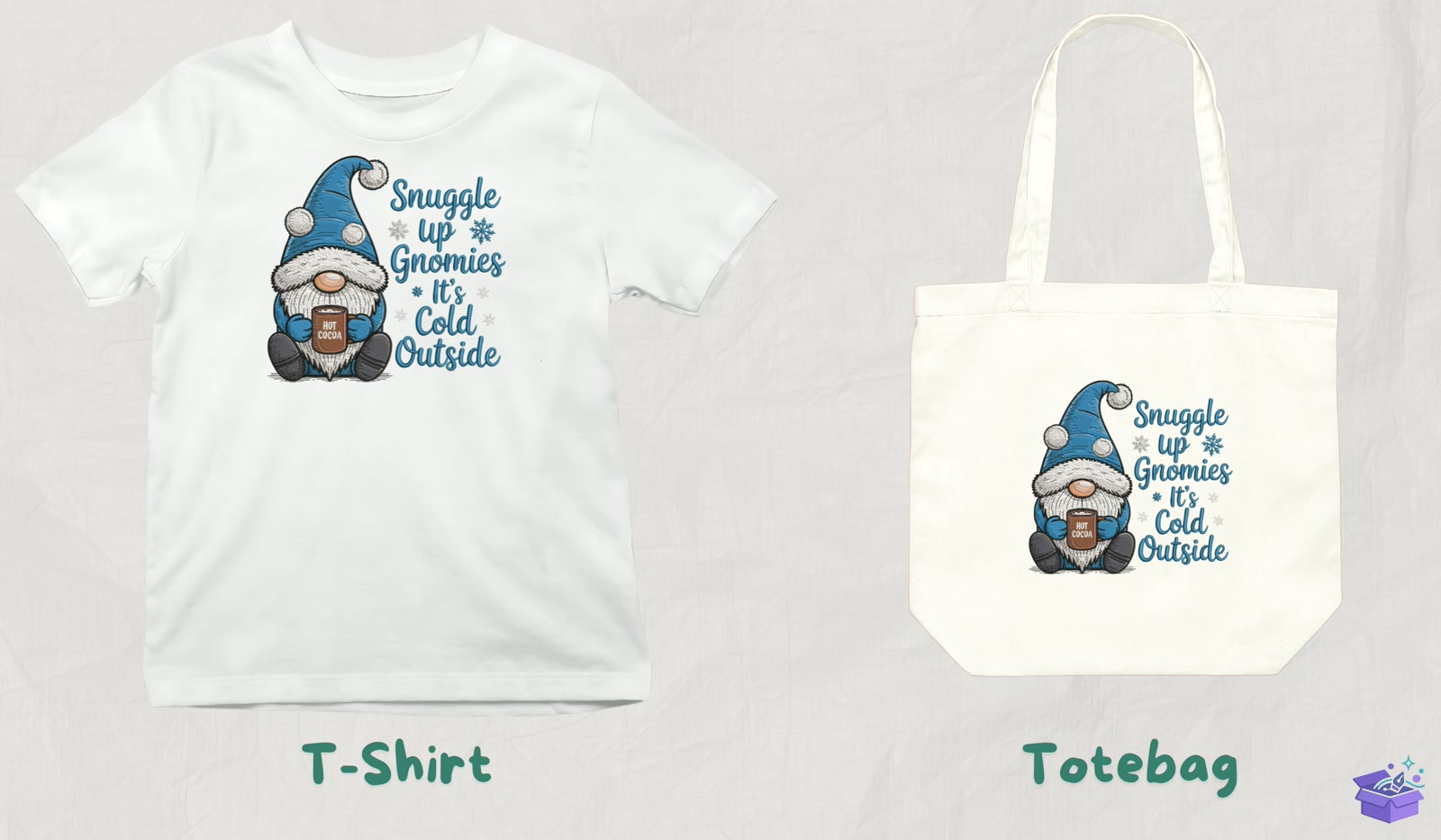 Gnomies Quote - Makine Nakış Deseni (SVG, DXF, EPS, PNG) - detaylı önizleme 3