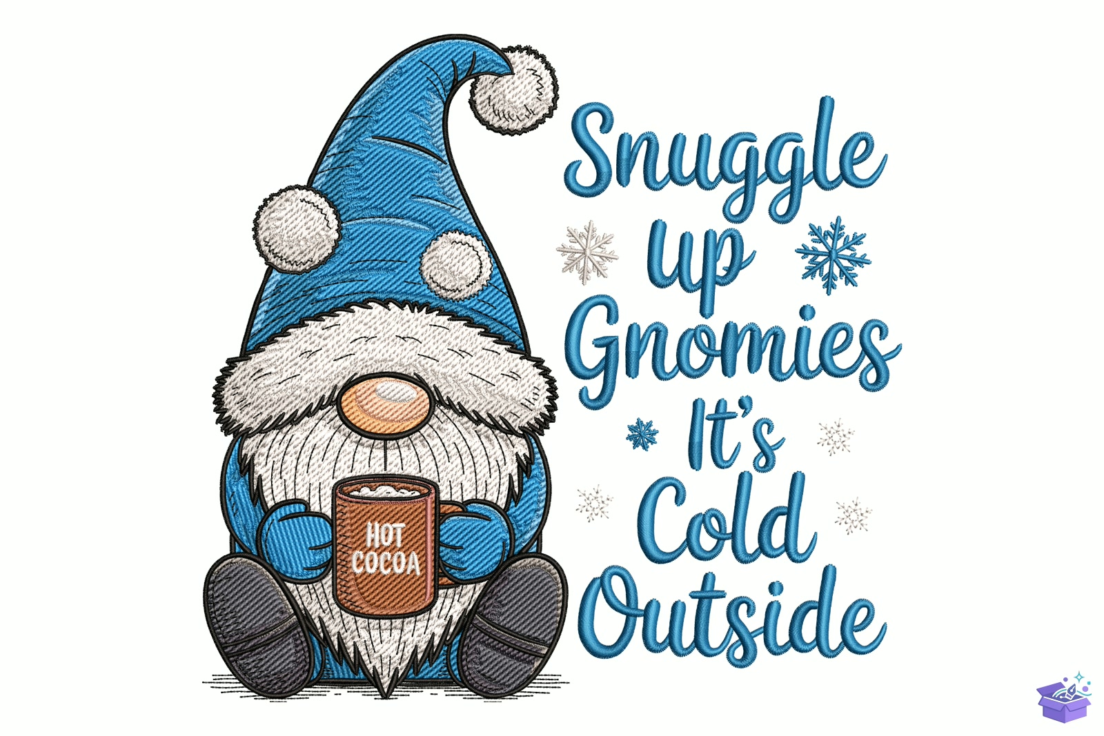 Gnomies Quote - Makine Nakış Deseni (SVG, DXF, EPS, PNG) - detaylı önizleme 5