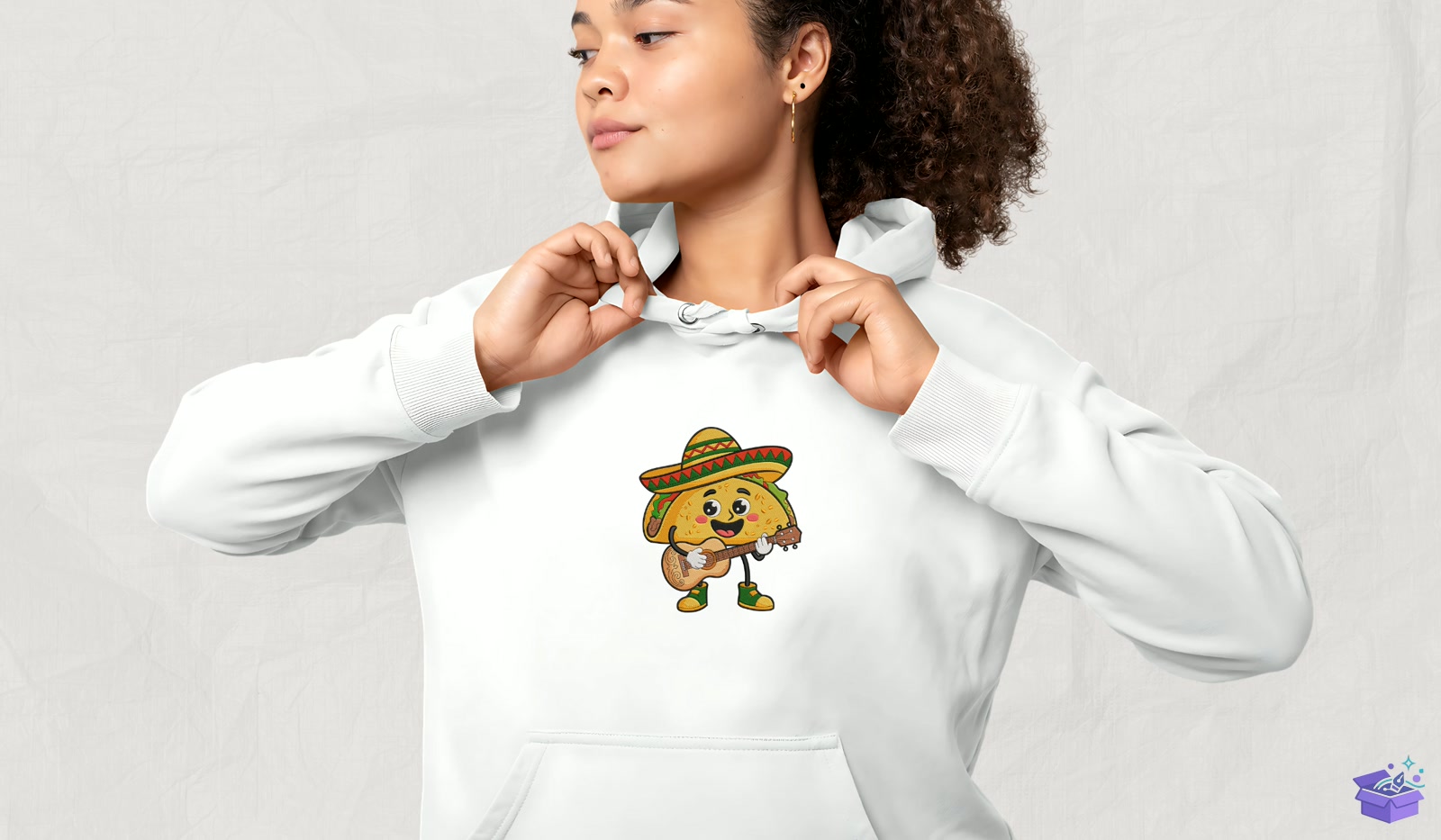 Taco With Guitar - Makine Nakış Deseni (SVG, DXF, EPS, PNG) - detaylı önizleme 4