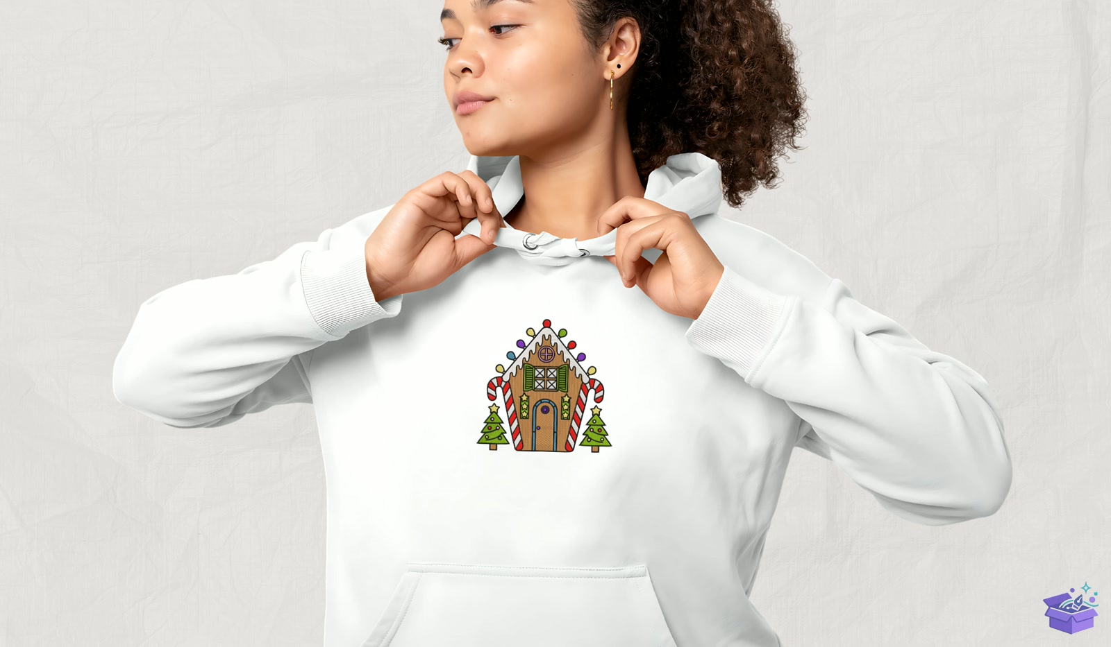 Gingerbread House - Makine Nakış Deseni (SVG, DXF, EPS, PNG) - detaylı önizleme 4