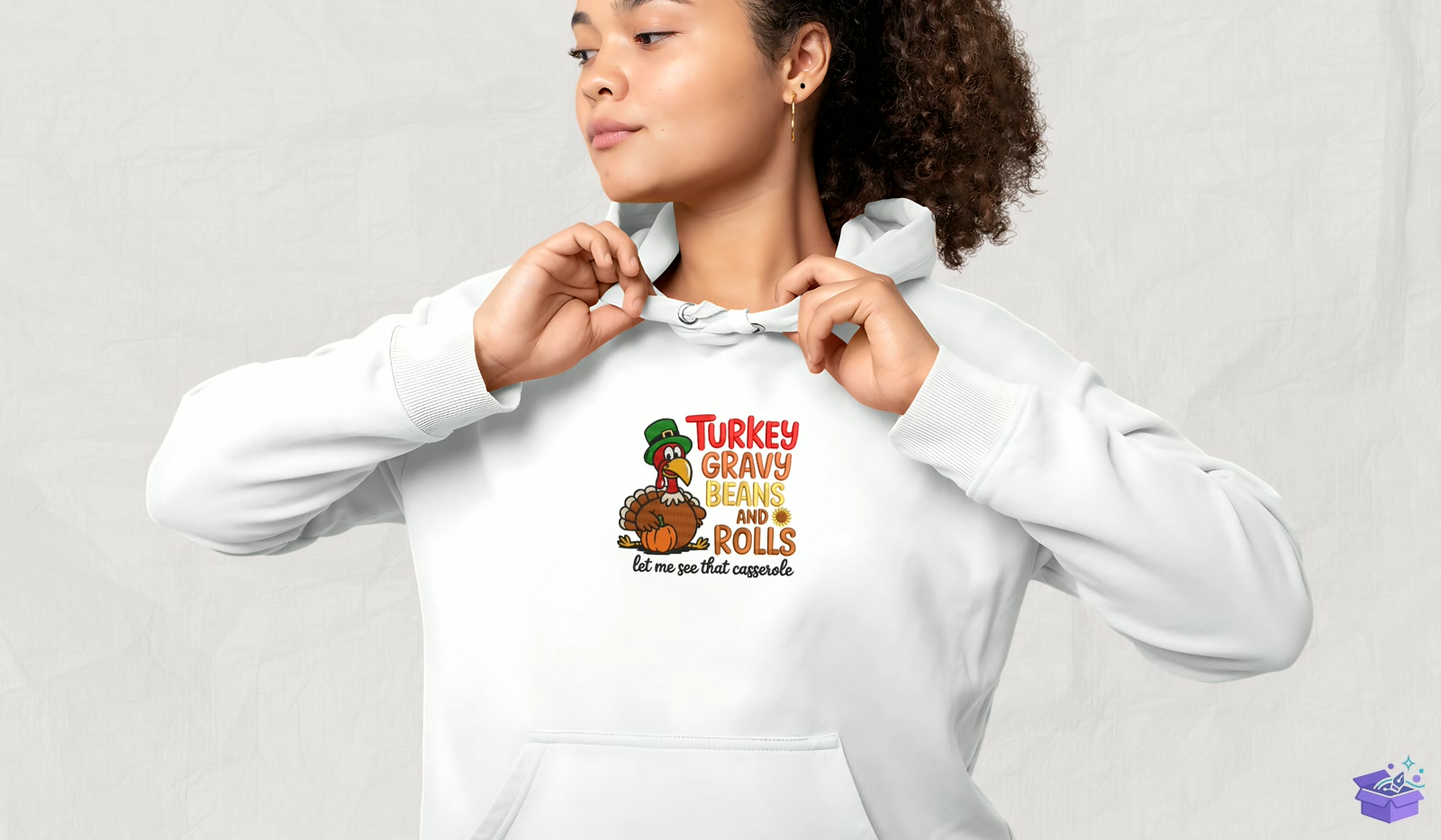 Funny Turkey - Makine Nakış Deseni (SVG, DXF, EPS, PNG) - detaylı önizleme 4