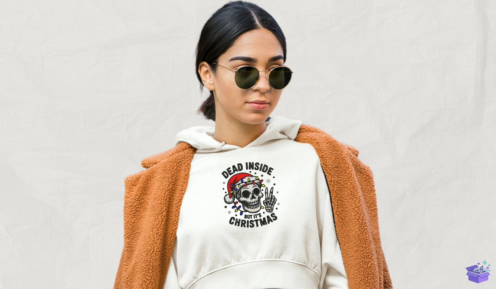 Yılbaşı Skeleton - Makine Nakış Deseni (SVG, DXF, EPS, PNG) - detaylı önizleme 2