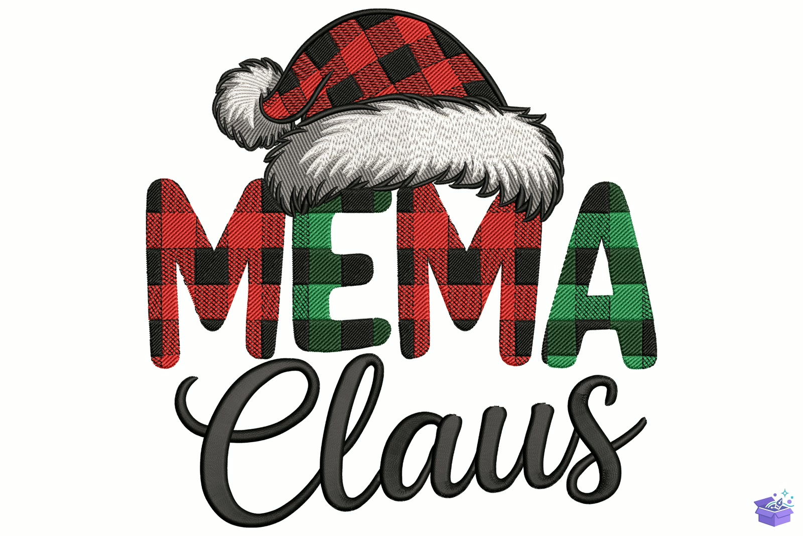 Mama Claus - Makine Nakış Deseni (SVG, DXF, EPS, PNG) - Nakış Desenleri İndir (DXF, SVG, AI)
