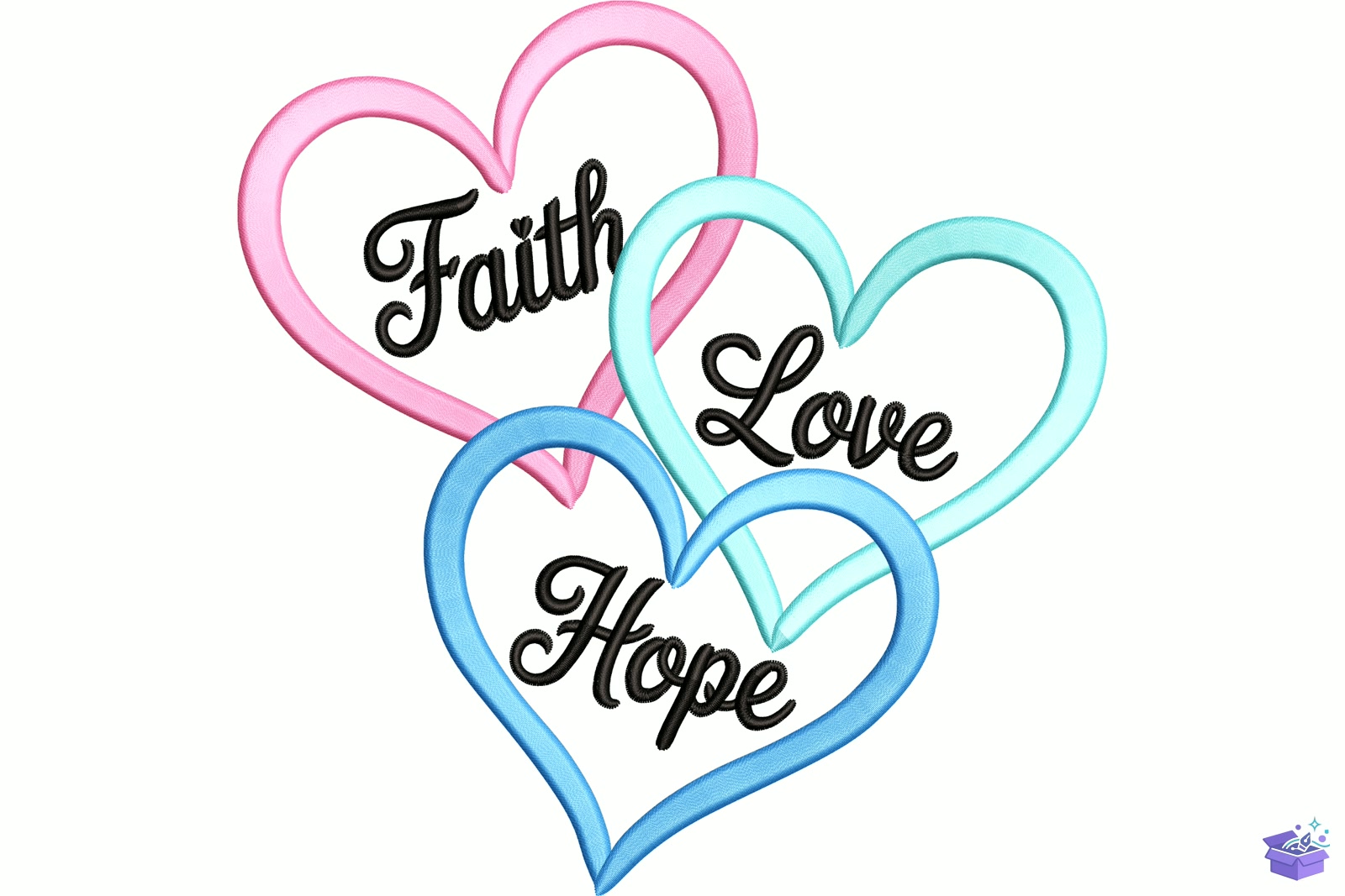 Inspirational Christian Kalp Temalı - Makine Nakış Deseni (SVG, DXF, EPS, PNG) - Nakış Desenleri İndir (DXF, SVG, AI)