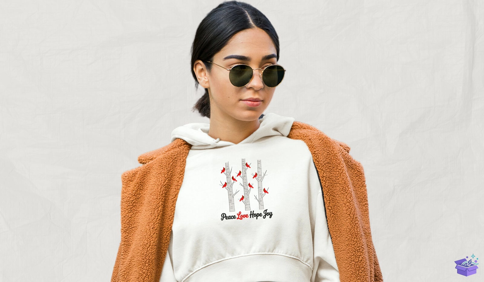 Cardinals On Birch Trees - Makine Nakış Deseni (SVG, DXF, EPS, PNG) - detaylı önizleme 2