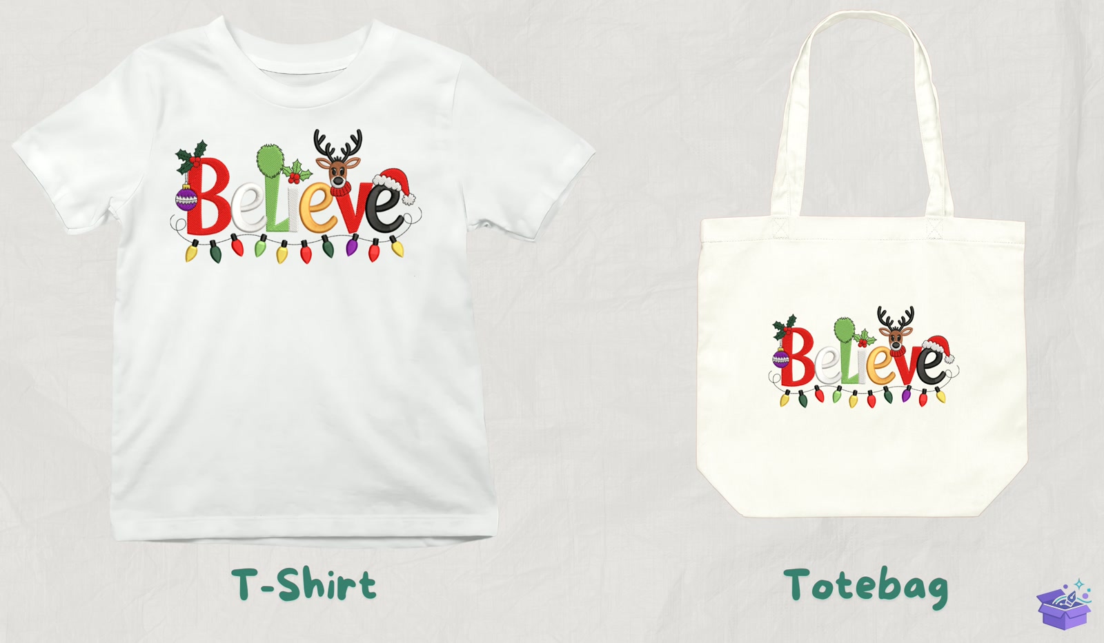 Believe Yılbaşı - Makine Nakış Deseni (SVG, DXF, EPS, PNG) - detaylı önizleme 3