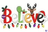 "Believe" Yılbaşı (5 Tasarım) (Model 2) - Makine Nakış Deseni (PES, DST, JEF, EXP, VP3, HUS) - detaylı önizleme 5