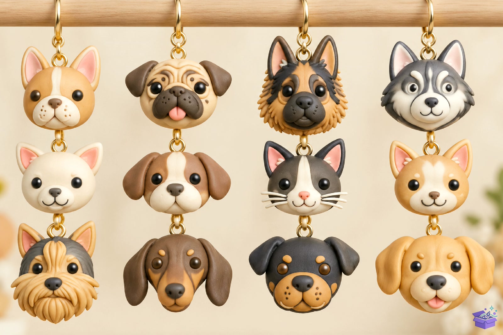 Cute Kedi Charms 3D Baskı Files - 3D Baskı ve Model Dosyası (STL, OBJ, 3MF) - detaylı önizleme 2