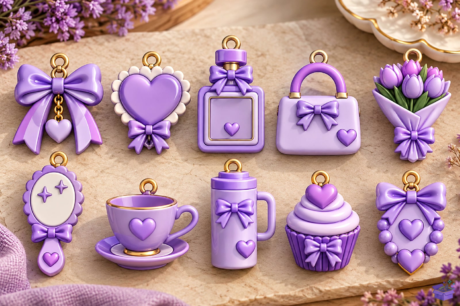 Valentine Hanging Charms STL - 3D Baskı ve Model Dosyası (STL, OBJ, 3MF) - detaylı önizleme 2