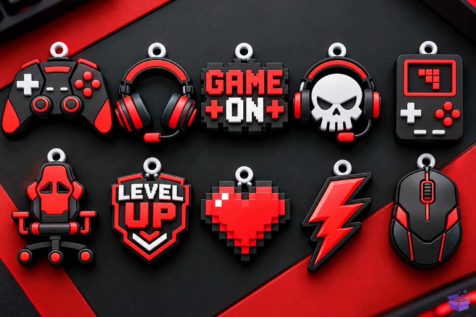 Gamer STL Anahtarlık Collection - 3D Baskı ve Model Dosyası (STL, OBJ, 3MF) - detaylı önizleme 4