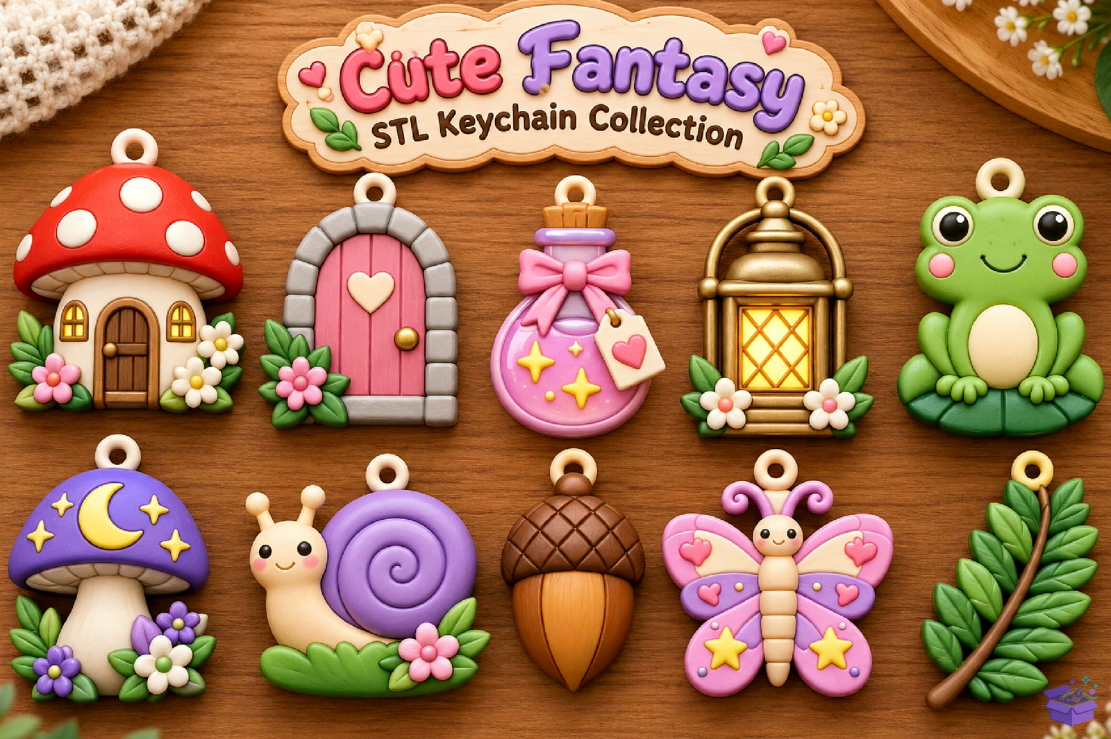 Cute Fantasy STL Anahtarlık Collection - 3D Baskı ve Model Dosyası (STL, OBJ, 3MF) - 3D Baskı  İndir (STL, OBJ, 3MF)