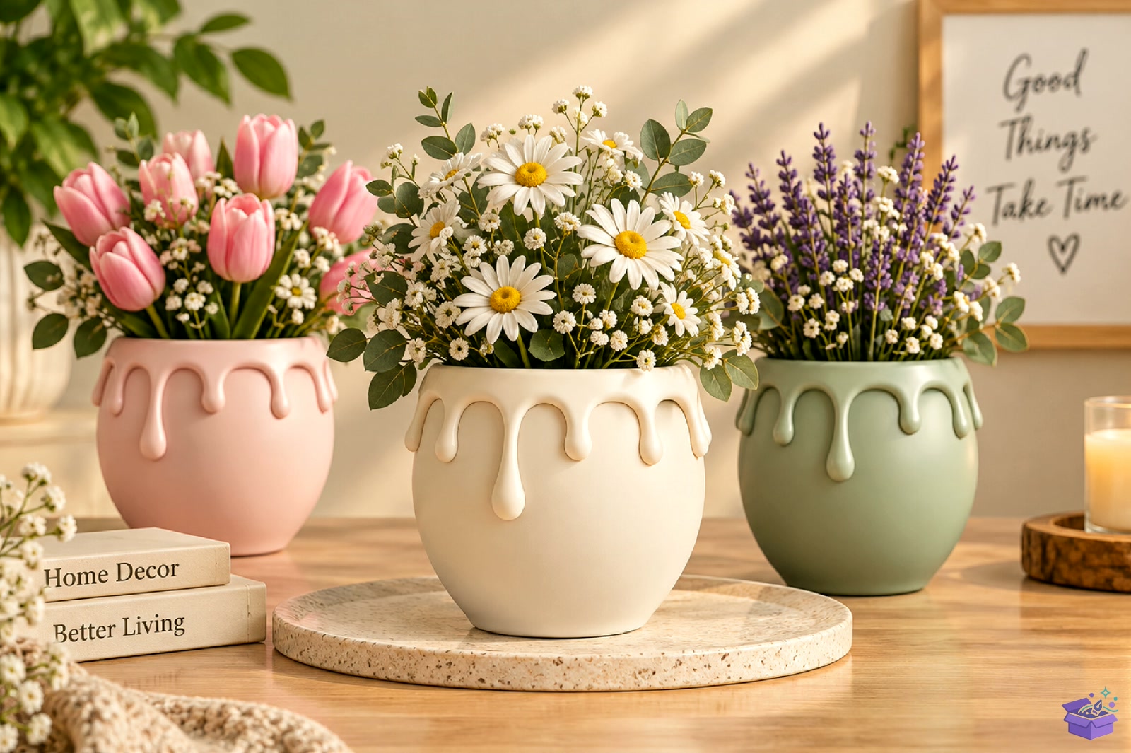 Dripping Rim Çiçek Pot STL Design - 3D Baskı ve Model Dosyası (STL, OBJ, 3MF) - detaylı önizleme 3