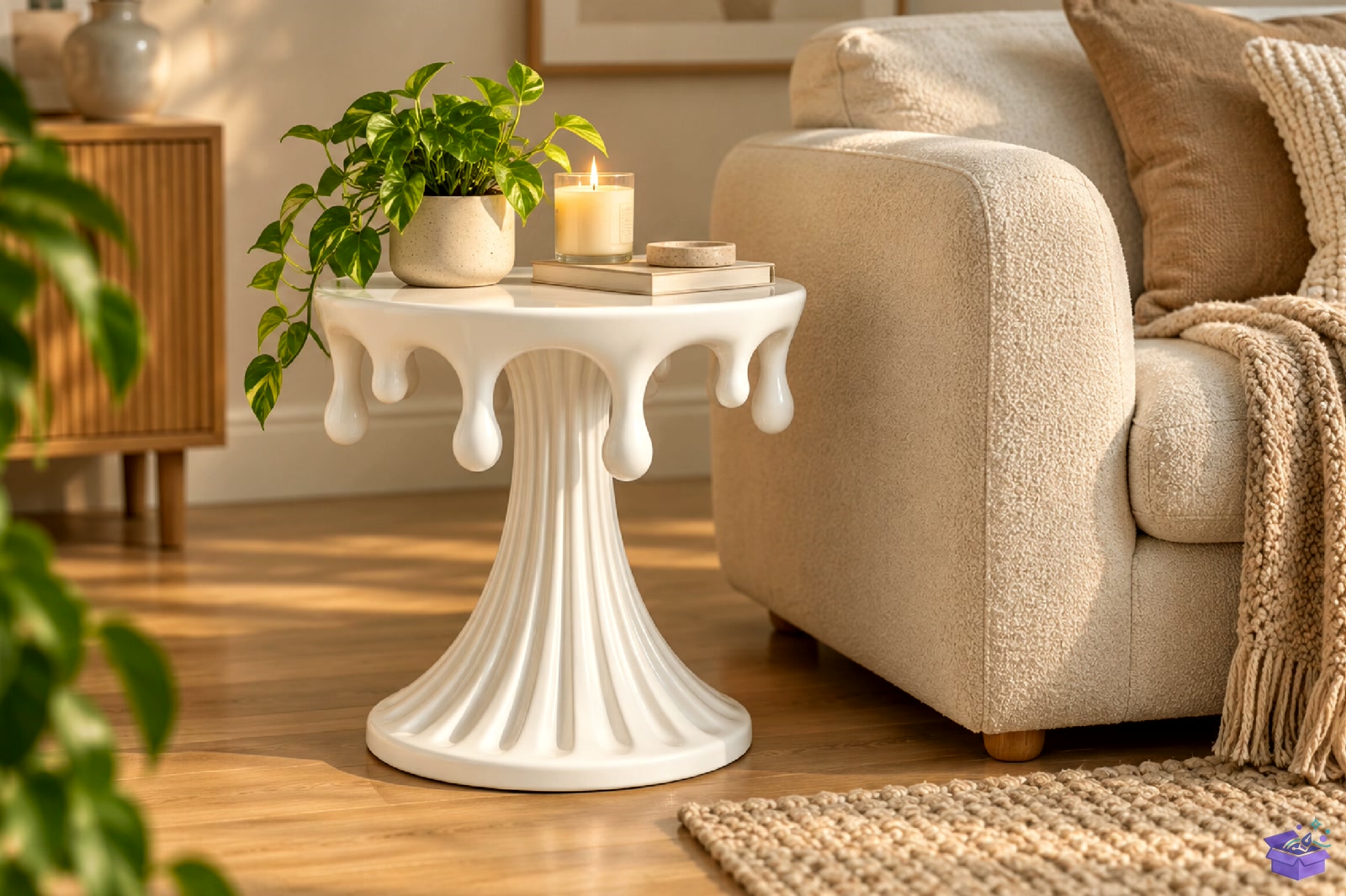 Dripping Edge Side Table STL - 3D Baskı ve Model Dosyası (STL, OBJ, 3MF) - detaylı önizleme 2