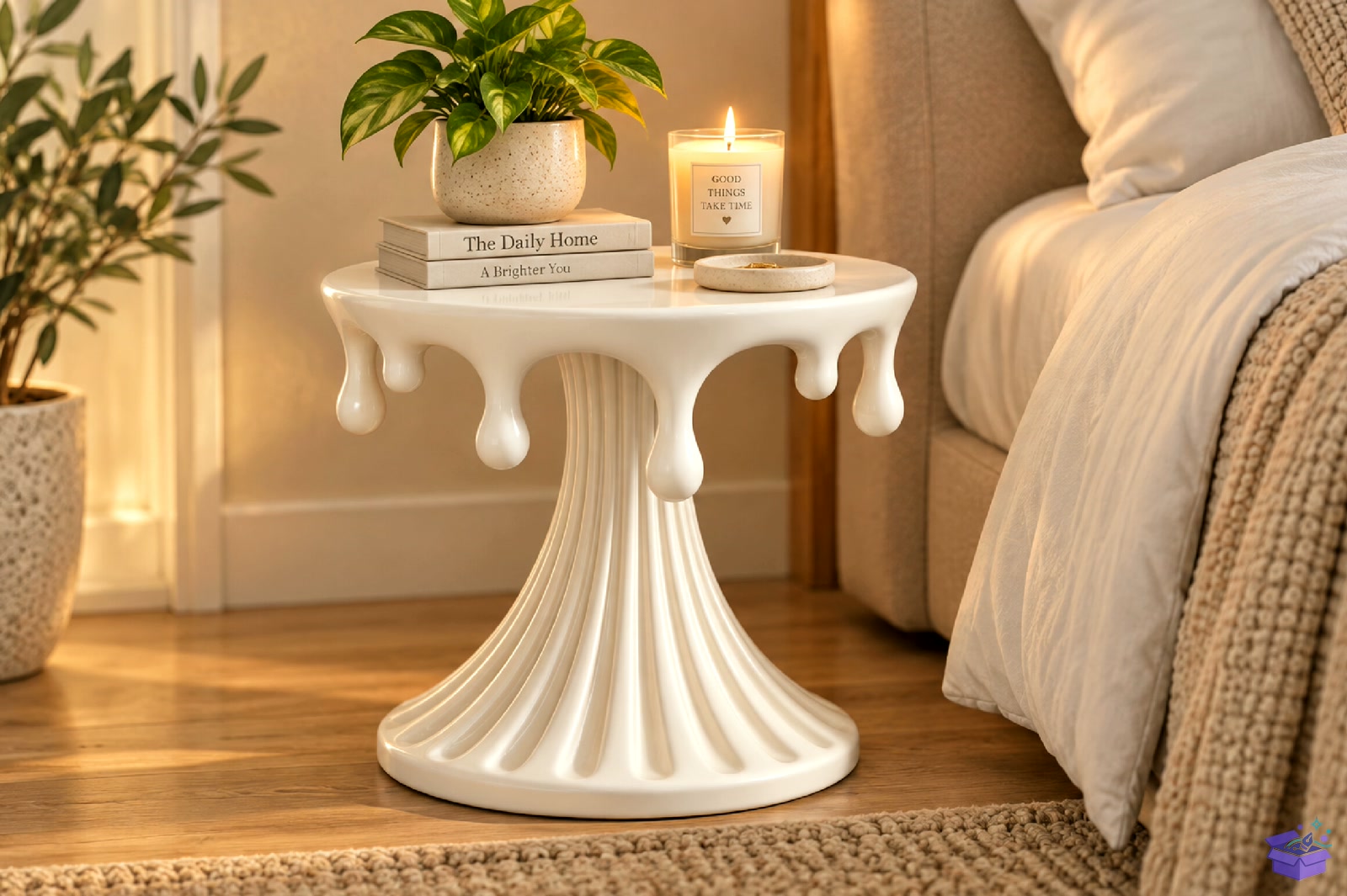 Dripping Edge Side Table STL - 3D Baskı ve Model Dosyası (STL, OBJ, 3MF) - detaylı önizleme 4