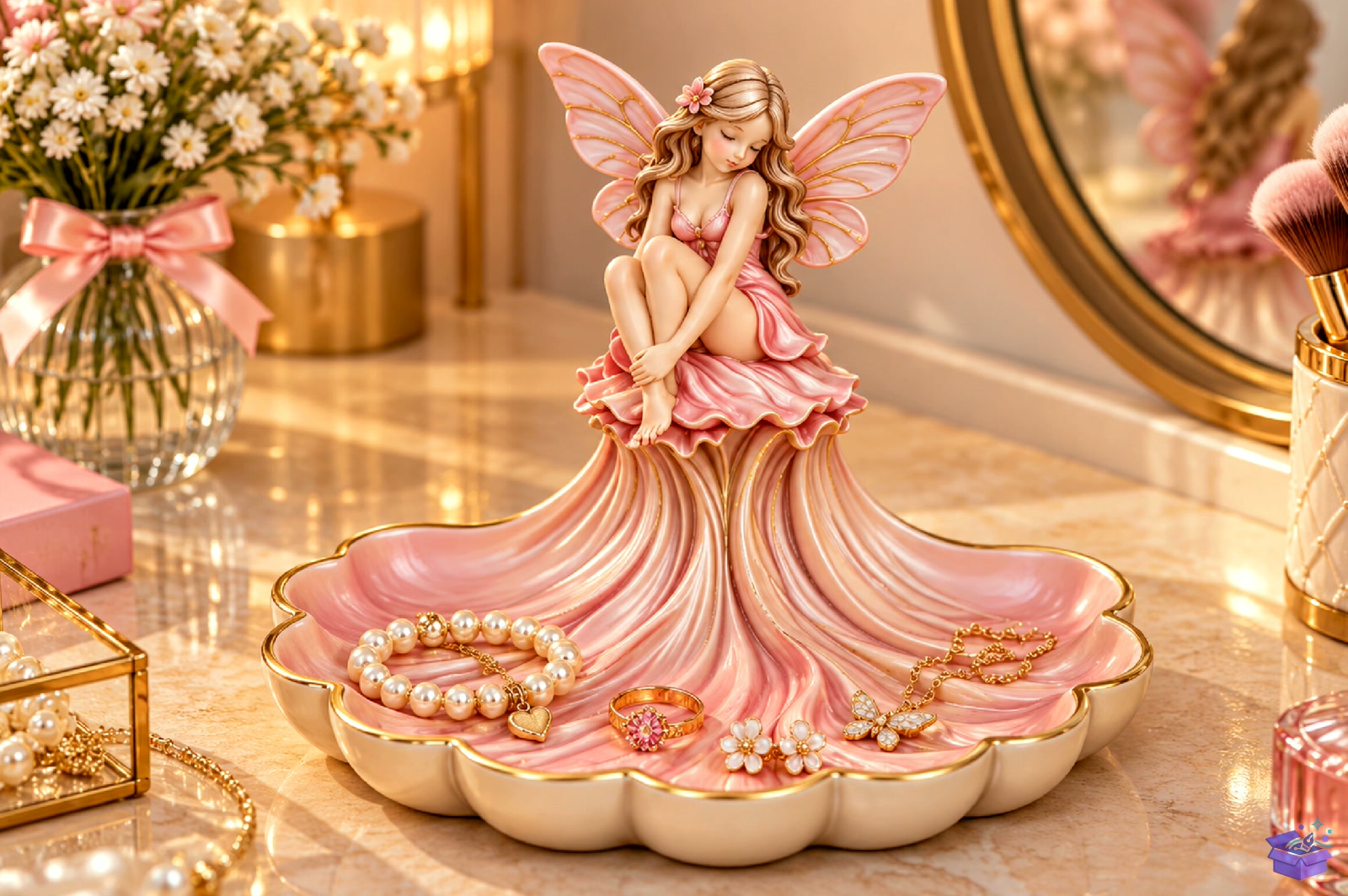 Fairy Takı Aksesuar Tray STL - 3D Baskı ve Model Dosyası (STL, OBJ, 3MF) - detaylı önizleme 4