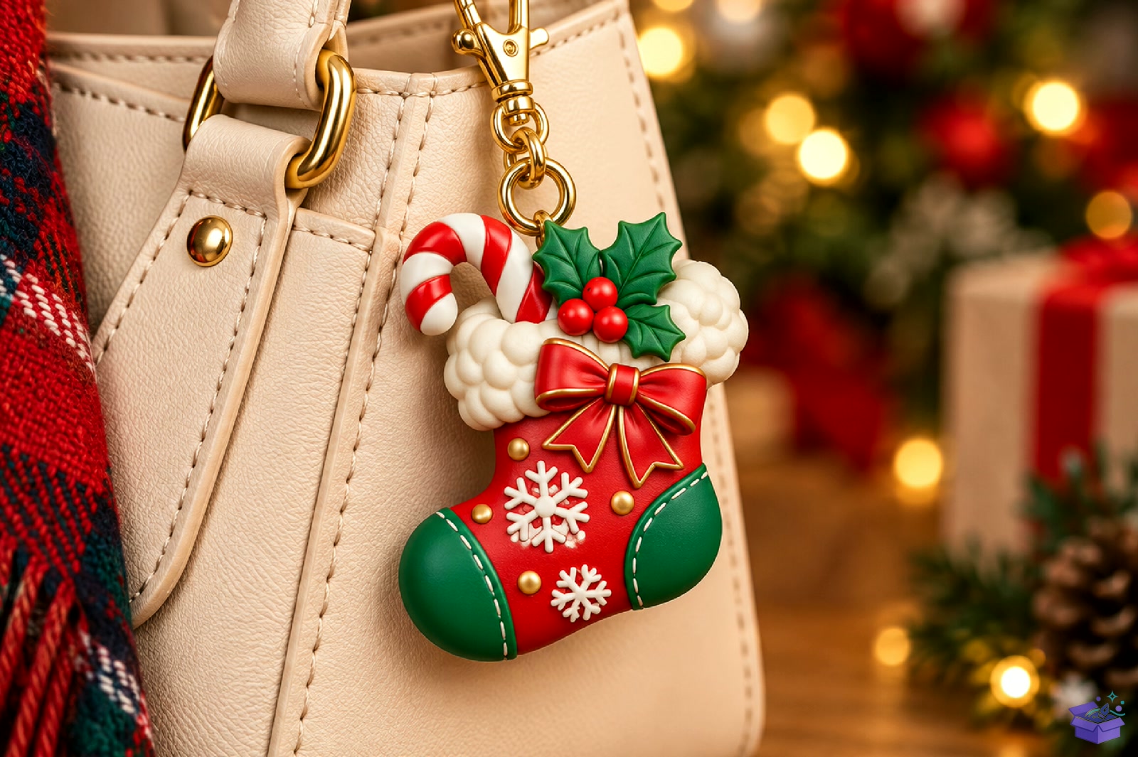 Santa Stocking Anahtarlık STL - 3D Baskı ve Model Dosyası (STL, OBJ, 3MF) - detaylı önizleme 2