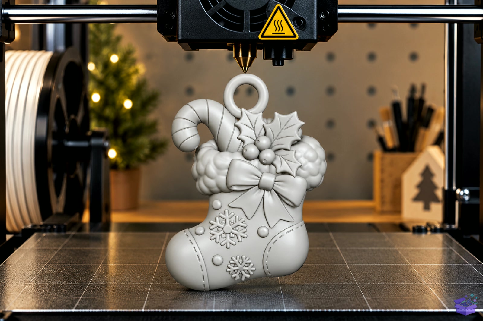 Santa Stocking Anahtarlık STL - 3D Baskı ve Model Dosyası (STL, OBJ, 3MF) - detaylı önizleme 3
