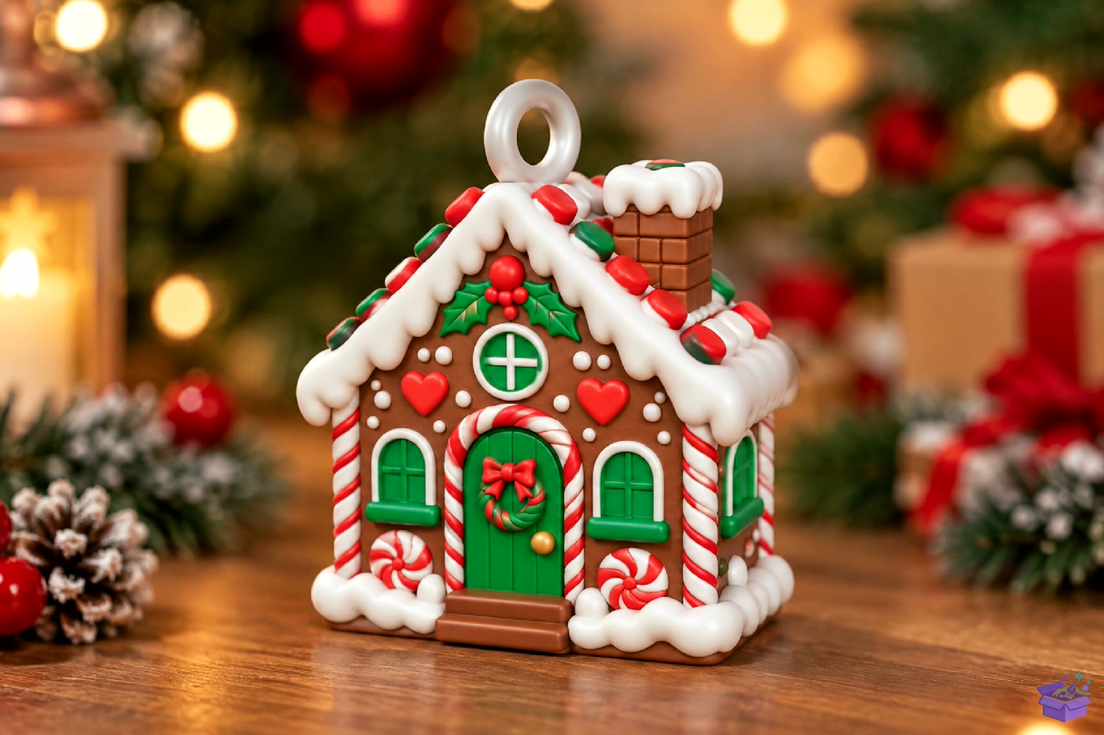 Gingerbread House Süs STL - 3D Baskı ve Model Dosyası (STL, OBJ, 3MF) - detaylı önizleme 2