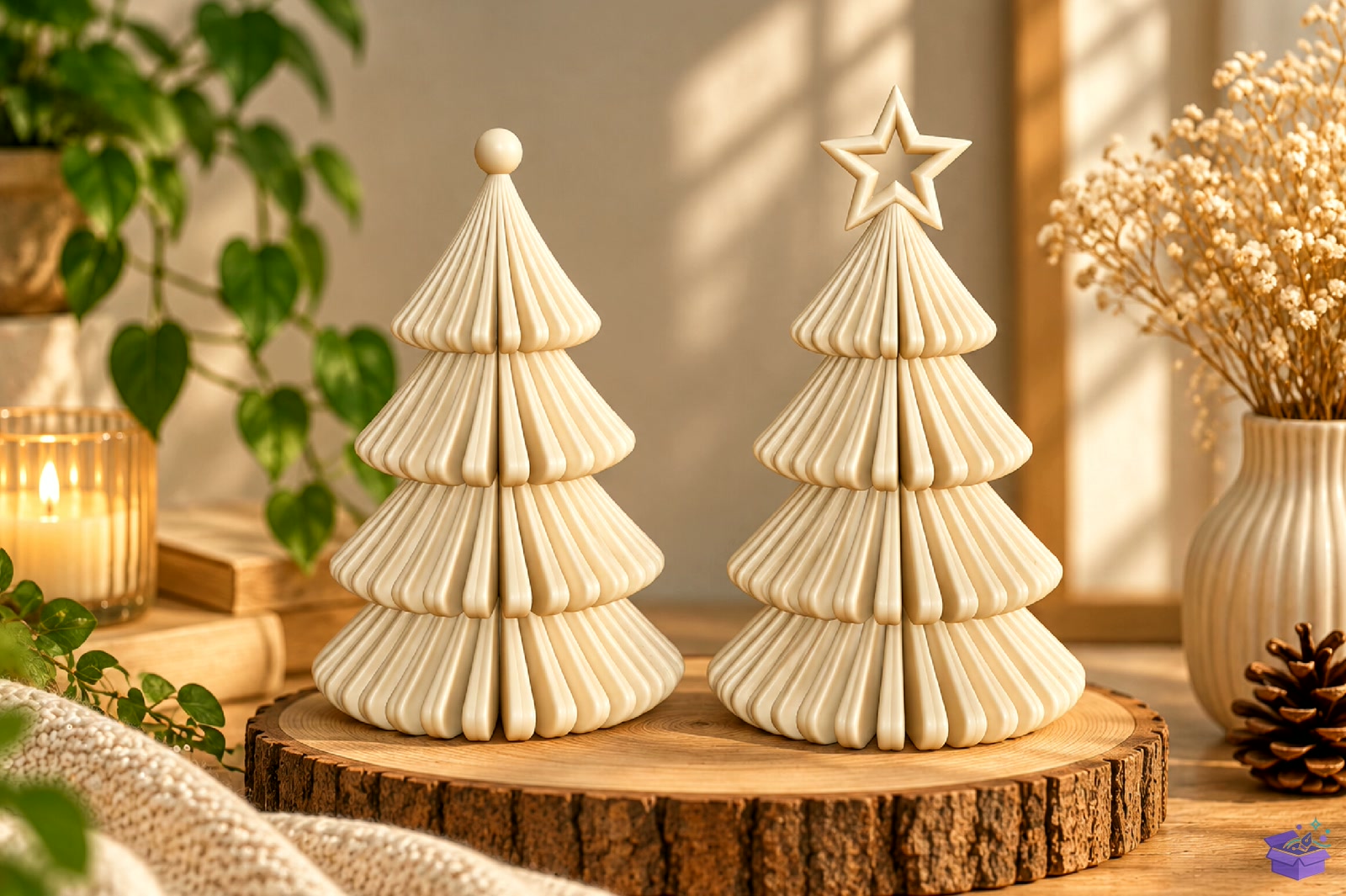Modern Ribbed Yılbaşı Ağacı STL - 3D Baskı ve Model Dosyası (STL, OBJ, 3MF) - detaylı önizleme 2