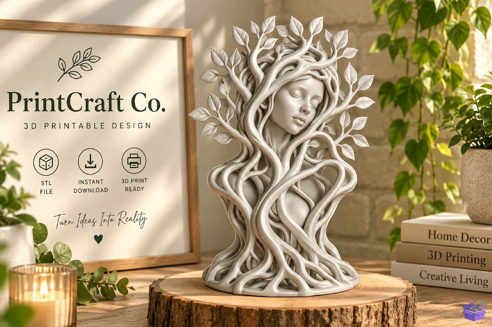 Mother Nature Ağaç Spirit STL - 3D Baskı ve Model Dosyası (STL, OBJ, 3MF) - detaylı önizleme 6