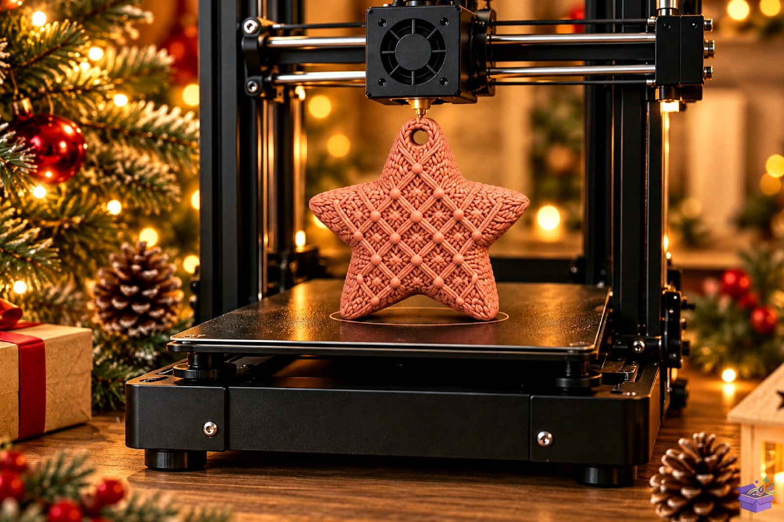 Knit Star Yılbaşı Ağaç Süsü STL - 3D Baskı ve Model Dosyası (STL, OBJ, 3MF) - detaylı önizleme 4