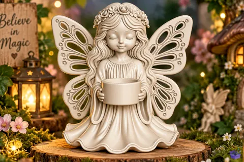 Fairy Mumluk 3D STL Print File - 3D Baskı ve Model Dosyası (STL, OBJ, 3MF) - 3D Baskı  İndir (STL, OBJ, 3MF)