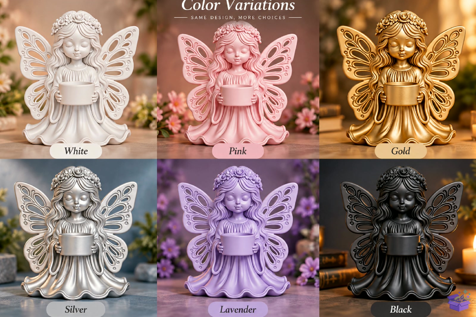 Fairy Mumluk 3D STL Print File - 3D Baskı ve Model Dosyası (STL, OBJ, 3MF) - detaylı önizleme 2