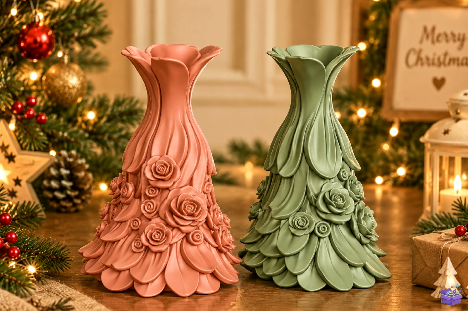 Elegant Rose Petal Floral Vazo Tasarımı STL - 3D Baskı ve Model Dosyası (STL, OBJ, 3MF) - detaylı önizleme 3