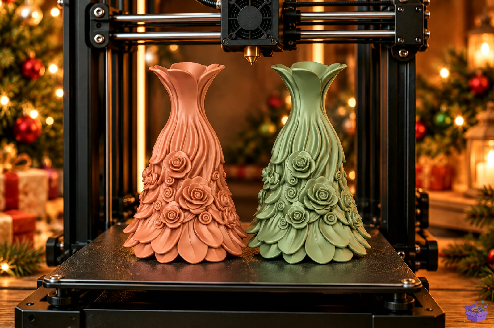 Elegant Rose Petal Floral Vazo Tasarımı STL - 3D Baskı ve Model Dosyası (STL, OBJ, 3MF) - detaylı önizleme 5