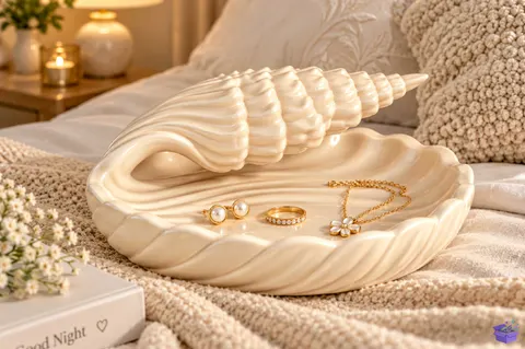 Seashell Takı Aksesuar Tray STL - 3D Baskı ve Model Dosyası (STL, OBJ, 3MF) - 3D Baskı  İndir (STL, OBJ, 3MF)