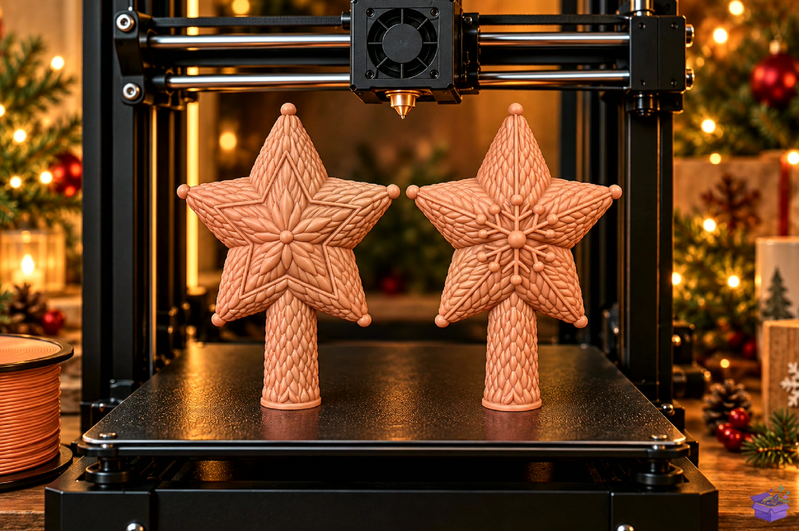 Cozy Knit Star Ağaç Topper STL - 3D Baskı ve Model Dosyası (STL, OBJ, 3MF) - detaylı önizleme 5