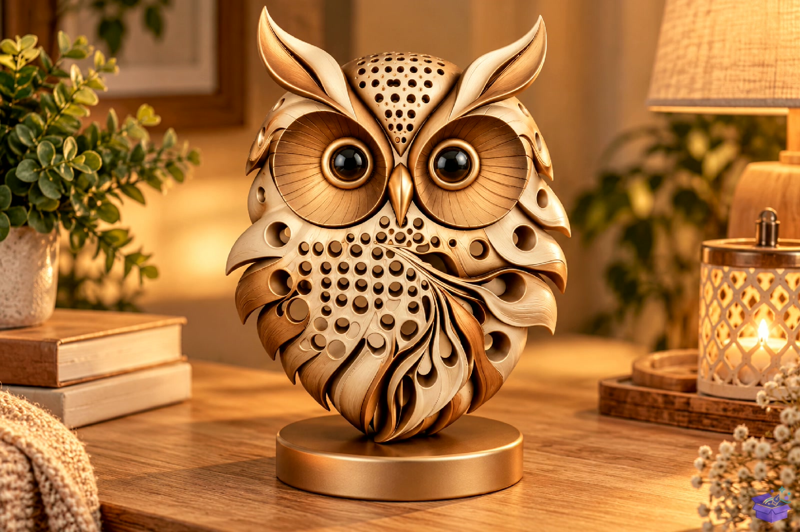 Owl Decor Sculpture STL - 3D Baskı ve Model Dosyası (STL, OBJ, 3MF) - detaylı önizleme 3