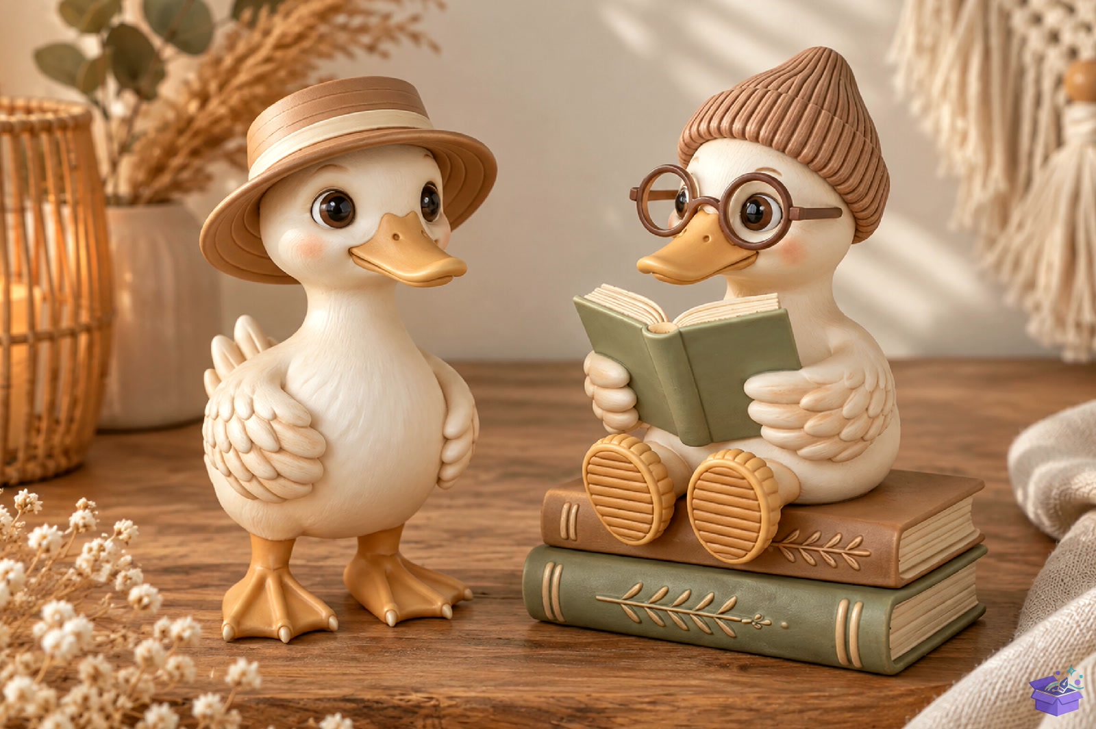 Cute Kawaii Duck Duo 3D STL File - 3D Baskı ve Model Dosyası (STL, OBJ, 3MF) - detaylı önizleme 2