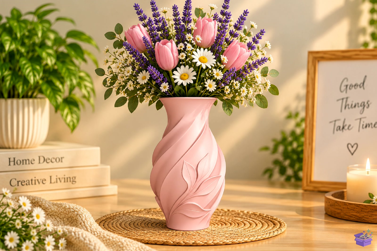 Twisted Leaf Vazo Tasarımı STL - 3D Baskı ve Model Dosyası (STL, OBJ, 3MF) - detaylı önizleme 4