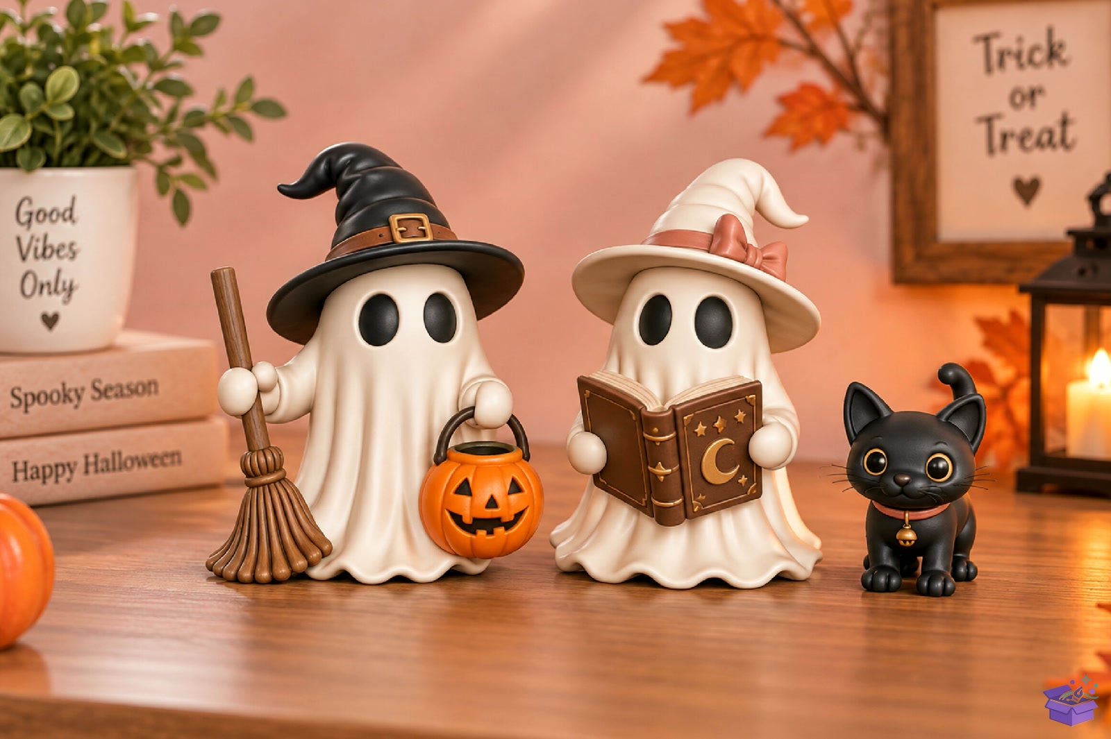 Cadılar Bayramı Witch Ghost Kedi 3D STL - 3D Baskı ve Model Dosyası (STL, OBJ, 3MF) - detaylı önizleme 2