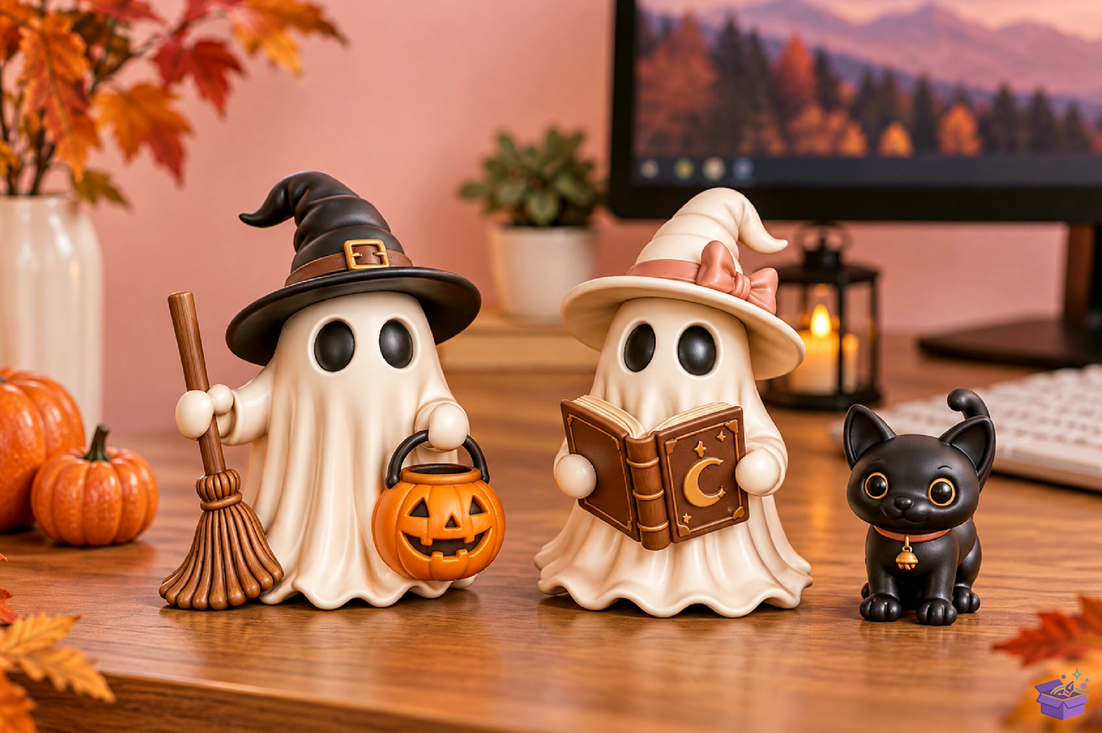 Cadılar Bayramı Witch Ghost Kedi 3D STL - 3D Baskı ve Model Dosyası (STL, OBJ, 3MF) - detaylı önizleme 4