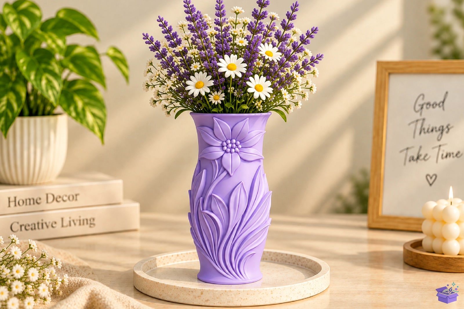 Spiral Ribbed Çiçek Vazo Tasarımı STL - 3D Baskı ve Model Dosyası (STL, OBJ, 3MF) - detaylı önizleme 3