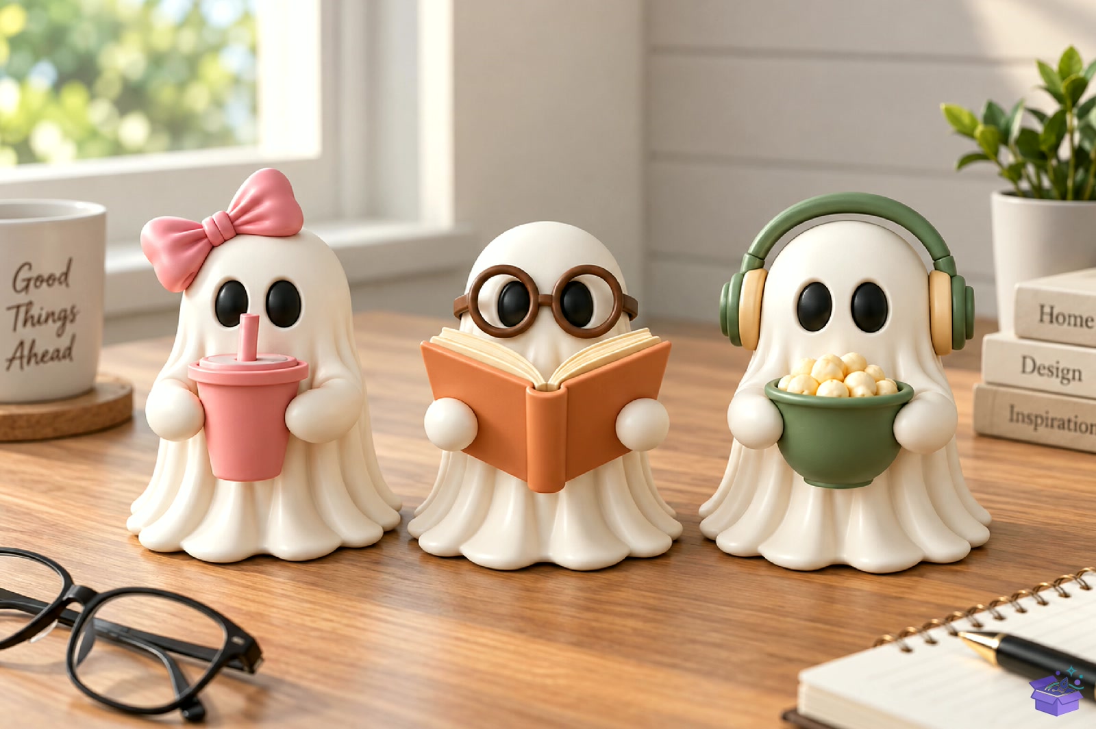 Cadılar Bayramı Ghost Trio 3D STL - 3D Baskı ve Model Dosyası (STL, OBJ, 3MF) - detaylı önizleme 3