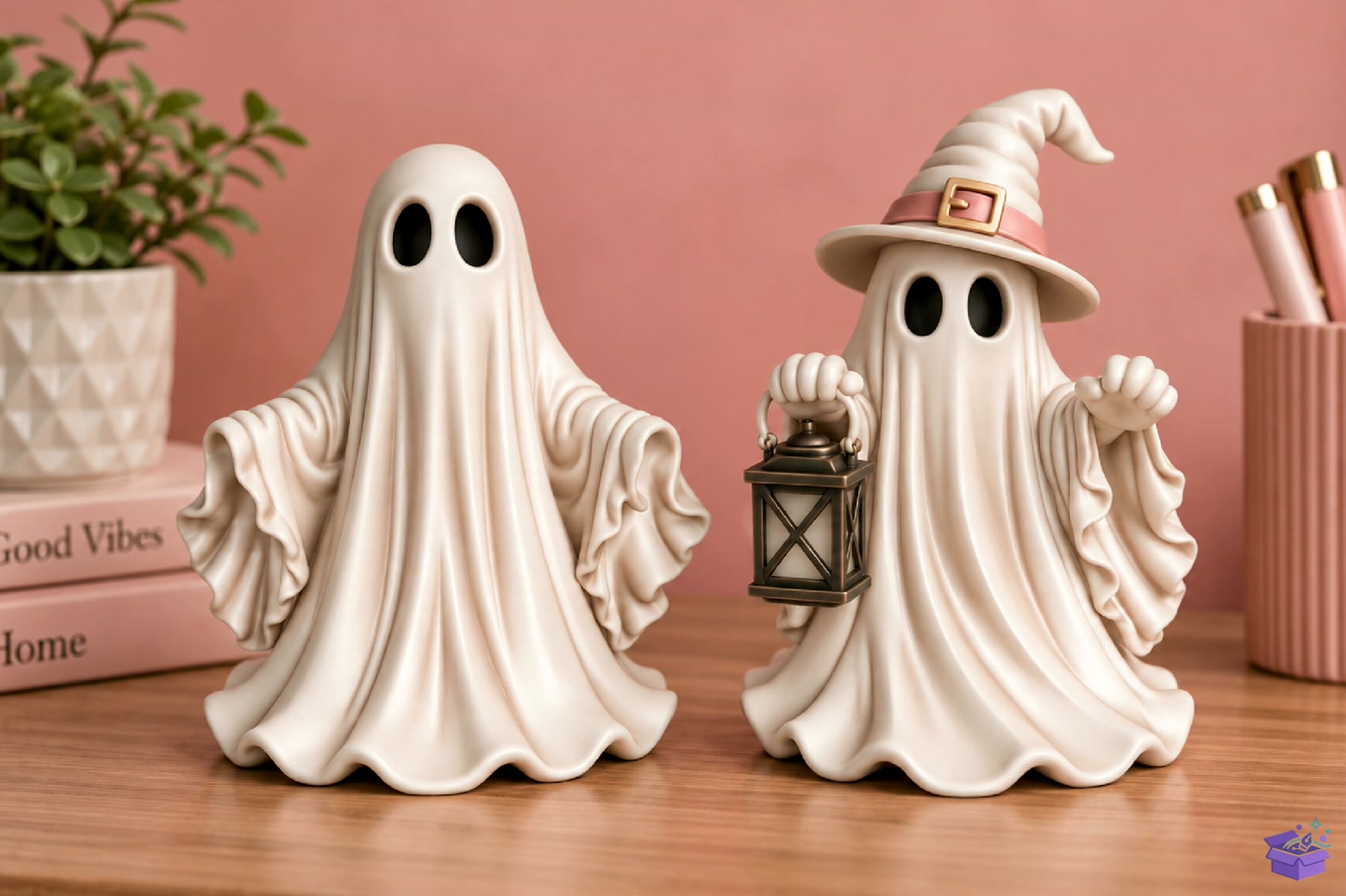 Cute Witch Ghost With Fener 3D STL - 3D Baskı ve Model Dosyası (STL, OBJ, 3MF) - detaylı önizleme 2
