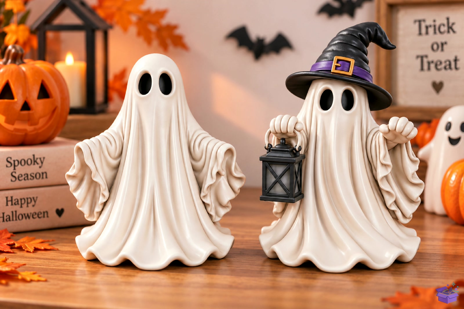 Cute Witch Ghost With Fener 3D STL - 3D Baskı ve Model Dosyası (STL, OBJ, 3MF) - detaylı önizleme 4