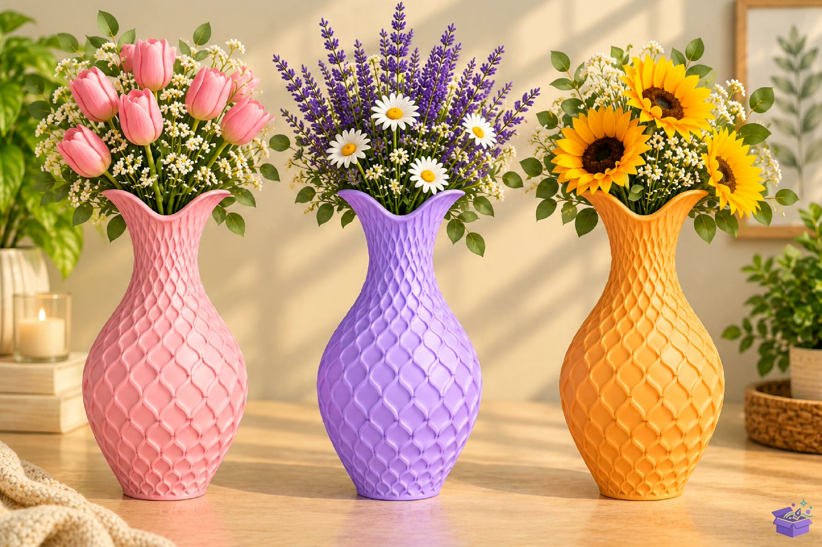 Diamond Scale Vazo Tasarımı 3D STL Design - 3D Baskı ve Model Dosyası (STL, OBJ, 3MF) - detaylı önizleme 4