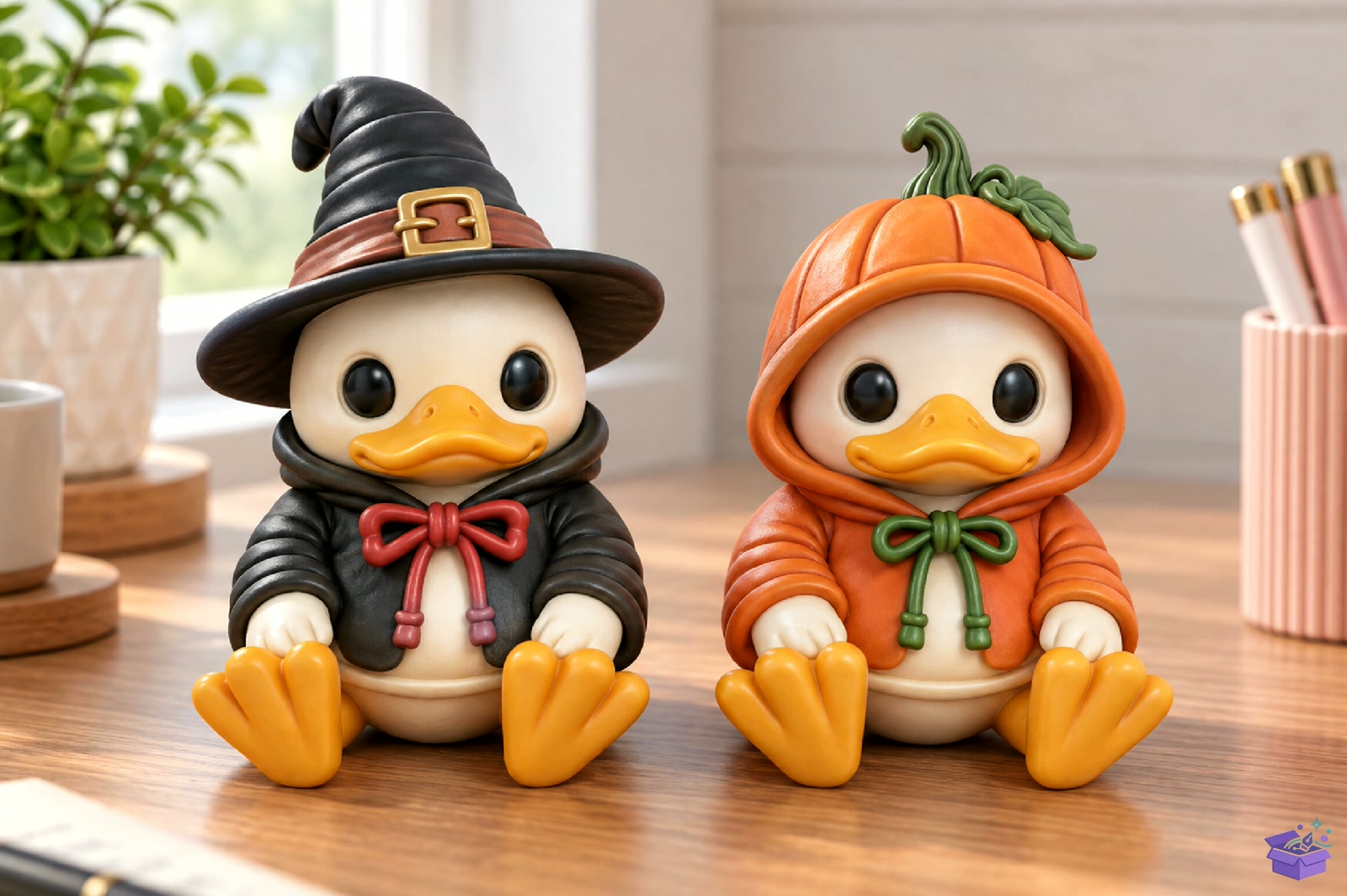 Witch Pumpkin Cadılar Bayramı Duck STL - 3D Baskı ve Model Dosyası (STL, OBJ, 3MF) - detaylı önizleme 2