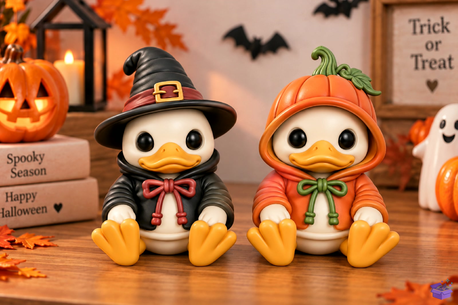 Witch Pumpkin Cadılar Bayramı Duck STL - 3D Baskı ve Model Dosyası (STL, OBJ, 3MF) - detaylı önizleme 4