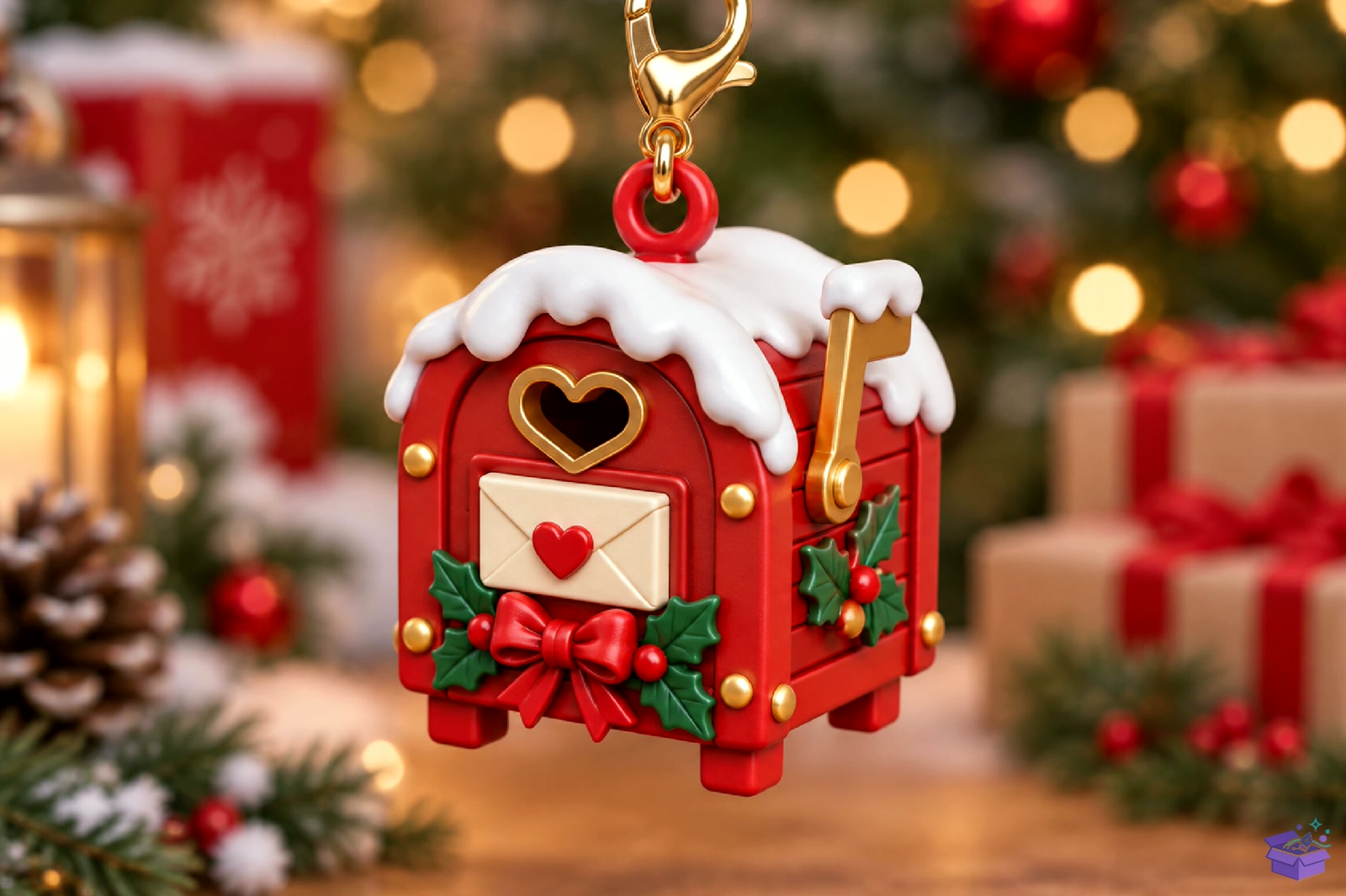 Yılbaşı Mailbox Anahtarlık STL - 3D Baskı ve Model Dosyası (STL, OBJ, 3MF) - 3D Baskı  İndir (STL, OBJ, 3MF)