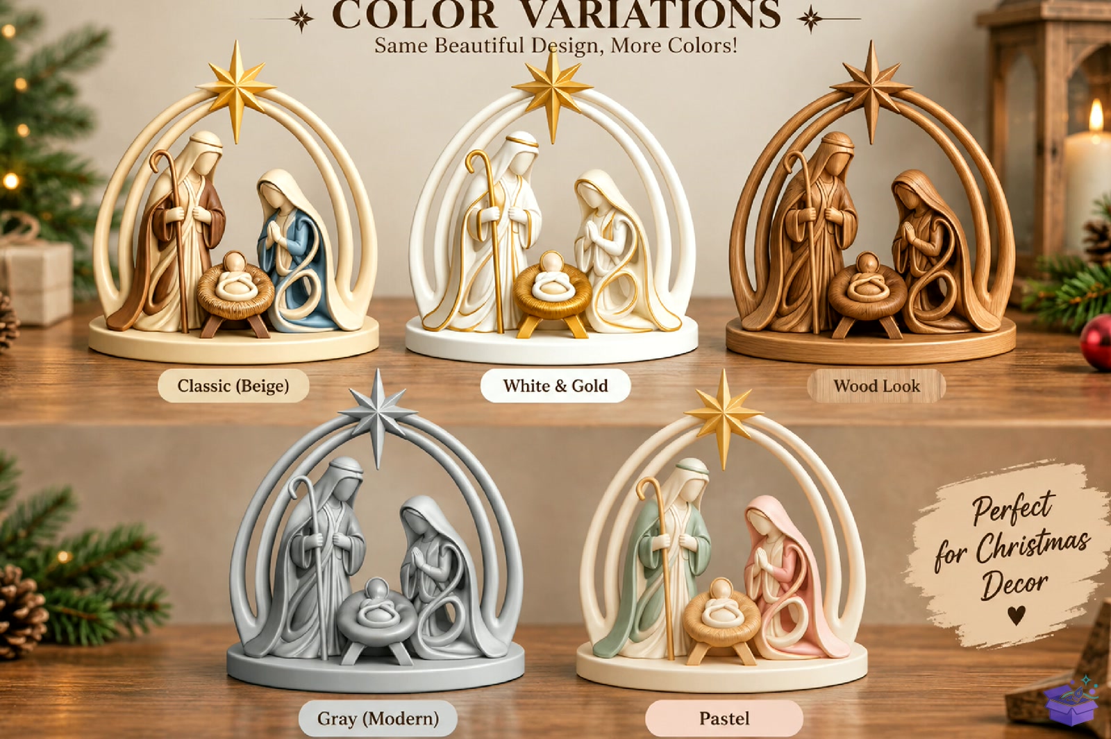 Nativity Scene 3D STL Model - 3D Baskı ve Model Dosyası (STL, OBJ, 3MF) - detaylı önizleme 2